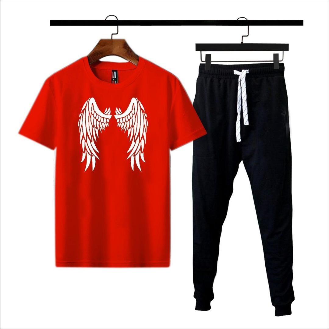 Premium Micro Men’s Tracksuit Angel Print – Comfortable Sportswear | Gym & Workout Suit | HHC Dropshipping