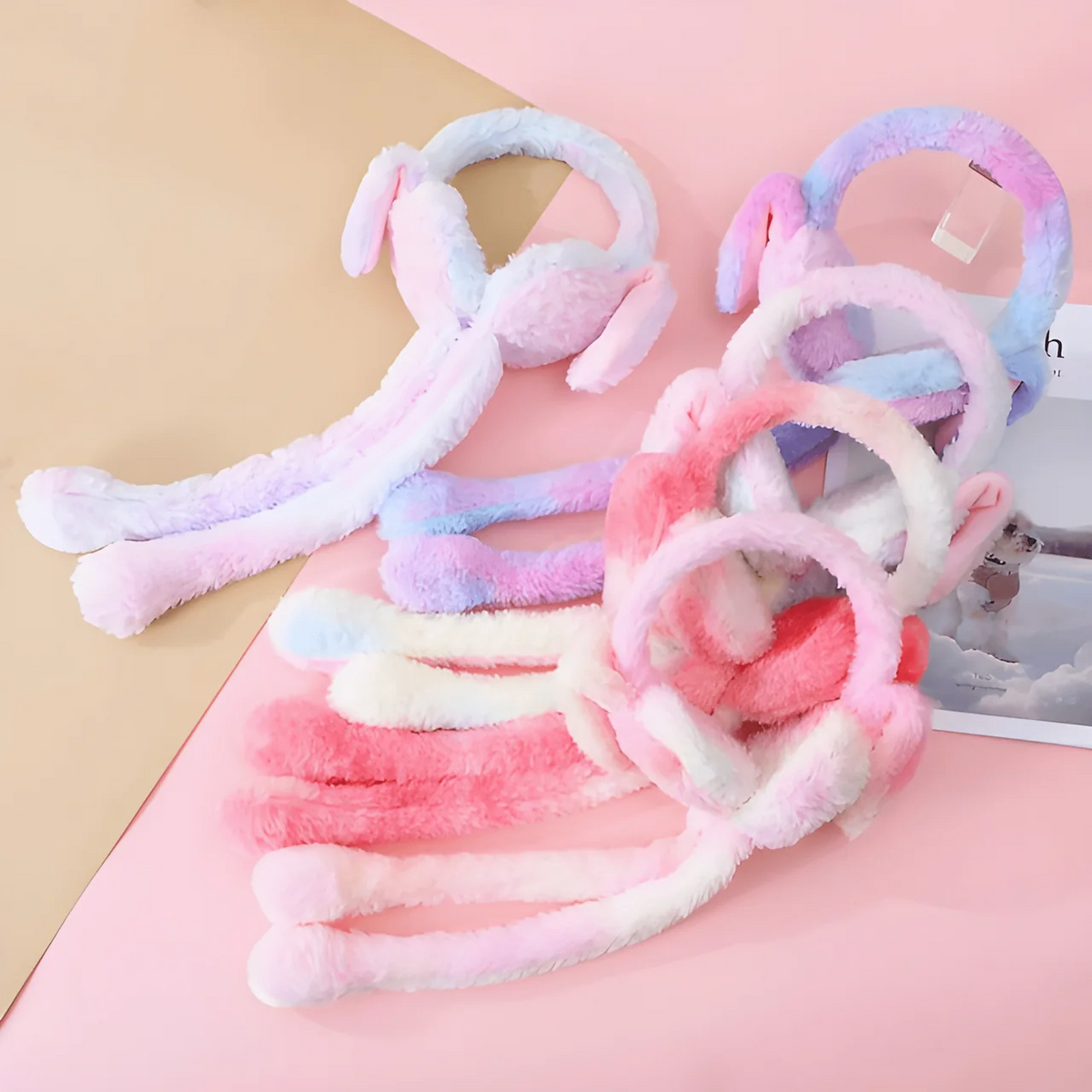 Cute Bunny Cap Headphone Plush Ear Muff Winter Headwear for Women & Girls – Soft Warm Cartoon Style (Random Color) | HHC Dropshipping