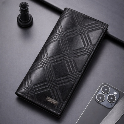 LB-519 Executive Style Trifold Long Wallet for Men & Women