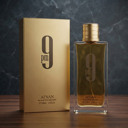 Afnan 9 PM Rebel Gold Edition Eau De Parfum For Men And Women - Personal Care Accessory Designed For Fragrance Enhancement - 100ML