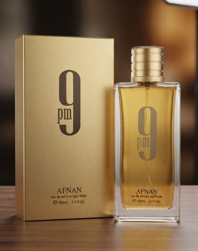 Afnan 9 PM Rebel Gold Edition Eau De Parfum For Men And Women - Personal Care Accessory Designed For Fragrance Enhancement - 100ML